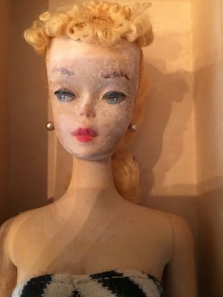 BARBIE - VINTAGE RARE 1959 BLONDE PONYTAIL - - NEVER PLAYED WITH 6