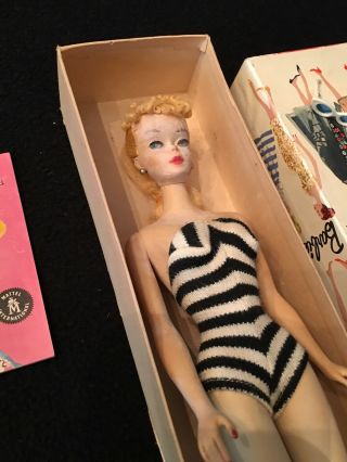BARBIE - VINTAGE RARE 1959 BLONDE PONYTAIL - - NEVER PLAYED WITH 8