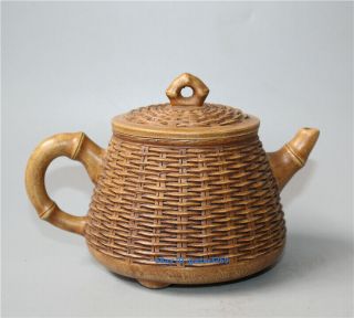 Marks Old Chinese Yixing Zisha Teapot Handmade Duanni Purple Sand Teapot