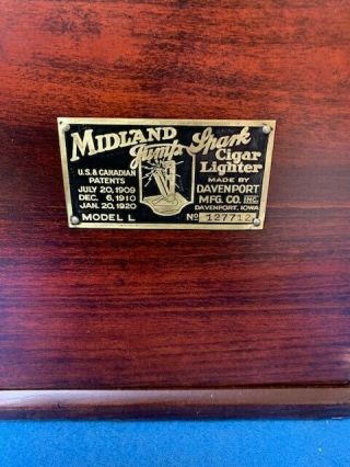 VINTAGE MIDLAND JUMP - SPARK CIGAR ANTIQUE LIGHTER - NOT ELDRED HAWKEYE LIGHTER 7