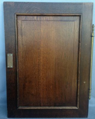 Big antique french furniture door early 1900 ' s oak wood britain woman face brass 4