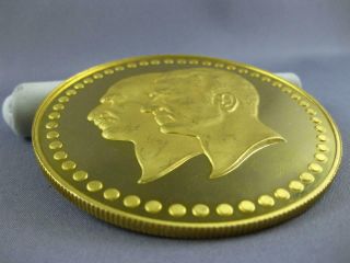 EXTRA LARGE 22KT YELLOW GOLD FIFTIETH ANNIVERSARY PAHLAVI MIDDLE EASTERN COIN 4