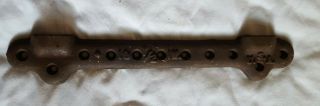 Antique Vintage 10 - 1/2 In Cast Iron Sink Mounting Bracket 11 Holes 15 " Usa