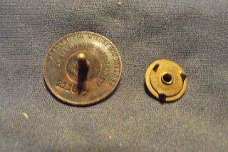 WW I CEF Lapel Pin For Service At The Front Serial 211677 3