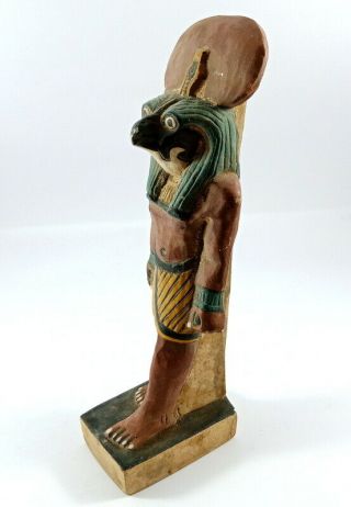 Rare Ancient Egyptian Horus Falcon Bust Cobra statue Egypt Sculpture Figurine 2