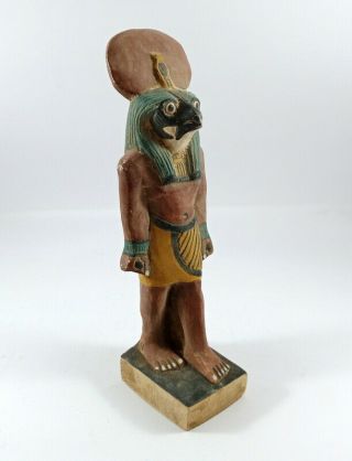 Rare Ancient Egyptian Horus Falcon Bust Cobra statue Egypt Sculpture Figurine 5