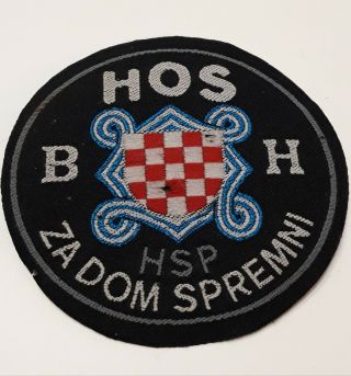 Croatia/bosnia Hos Orginal Patch (croatia Armed Forces) Rare