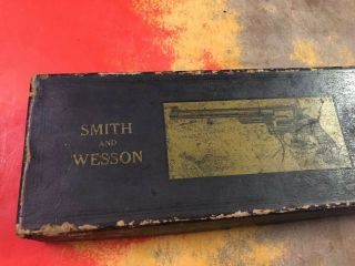 Rare Antique Smith & Wesson 357 Magnum Revolver Box Only,  NO Revolver /gun 3