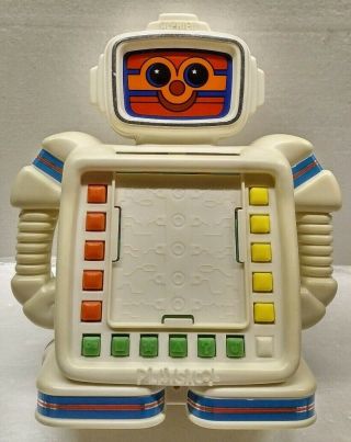 Vintage 1983 Playskool Alphie Ii Battery Operated Robot Toy - /
