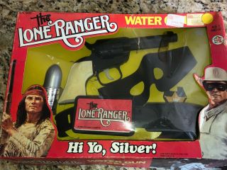 1981 The Lone Ranger Water Gun Set Gun Mask Badge & Holster