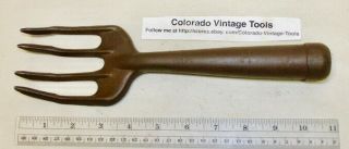 11” (4) Tine Stanley Sw Vintage Garden Fork - Tool / $5 To Ship / Display