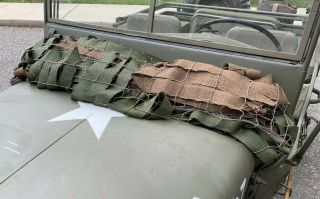 Wwii Vehicle Camouflage Net Camo Netting With Burlap Scrim Jeep Gpw Mb Dodge Wc