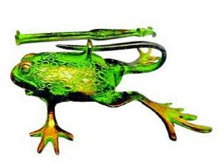 Frog Shape Antique Vintage Style Handmade Brass Lock & Key Home Decor Gift Idea