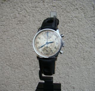 Rare Vintage Gallet Chronograph 1940’s Venus 170 Wwii Era 33mm Swiss Watch