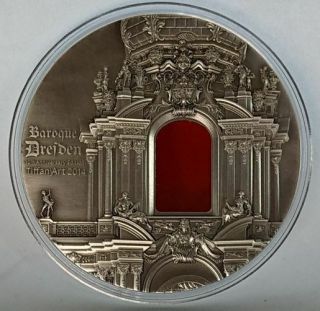 Palau 2014 $10 Tiffany Art - Baroque Dresden Antique Finish Silver Coin