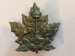 Canadian Mounted Rifles Draft Single Collar Badge Cef