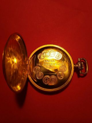 Vintage Arnex " Incabloc " Ancre De Precision 17 Rubis Pocket Watch.