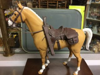 1965 Louis Marx Plastic Horse Saddle/blanket/rifle &holder/saddle Bag Mcmlxv