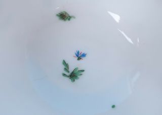 18thC.  French FACE HANDLE Porcelain Cup Cornflower Sprig Antique Paris Empire 8
