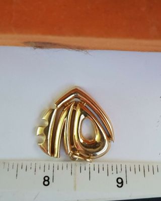 Birks 18K Modernist LOVE pendant from the 1970 ' s era.  Heavy 10.  8 Grams 1 1/4 by 1 5