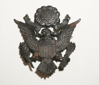 Wwi Us Army Officer Cap Badge Hat Badge M3267