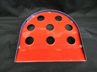 Vintage Red & Blue Marx? Metal Skee Ball Game w Red Yellow Green & Blue Balls 3
