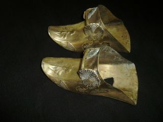 Antique Spanish Conquistador Brass Stirrup Shoes