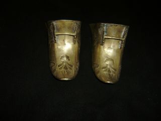 Antique SPANISH CONQUISTADOR BRASS STIRRUP SHOES 2