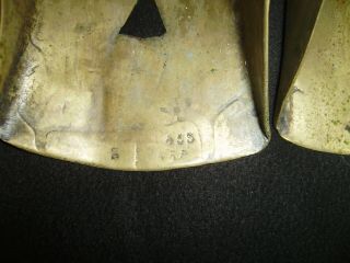 Antique SPANISH CONQUISTADOR BRASS STIRRUP SHOES 7