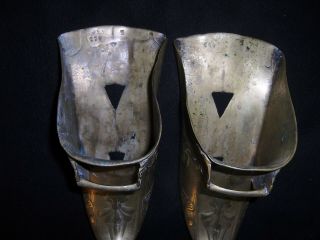 Antique SPANISH CONQUISTADOR BRASS STIRRUP SHOES 8