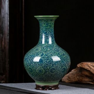 Chinese Old Porcelain Vases Green Glazed Porcelain Vase Porcelain
