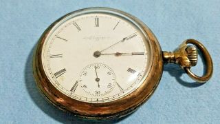 1904 Elgin Pocket Watch,  15j,  Size 16s,  Gold - Filled Case 20 Years