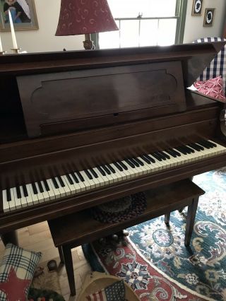 Boston Henry F Miller Baby Grand Piano Antique 1901 Useable