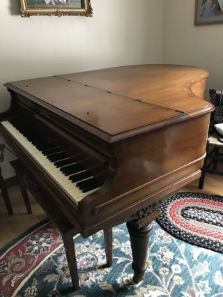 BOSTON Henry F Miller Baby Grand Piano Antique 1901 Useable 6