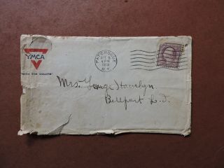 1918 Patchogue Li Ny Wwi Soldier Letter Coast Guard Station Mineola Camp Mills