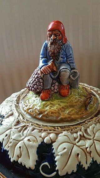 Gnome Soup Tureen or Punch Bowl Vintage German Bavarian CASTLES ON RHINE 2