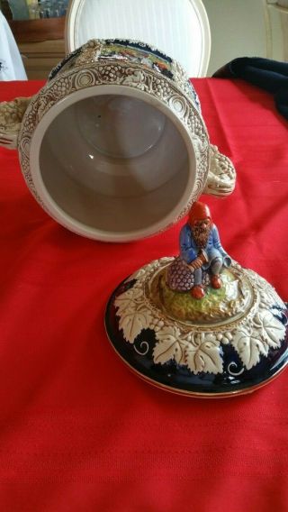 Gnome Soup Tureen or Punch Bowl Vintage German Bavarian CASTLES ON RHINE 8