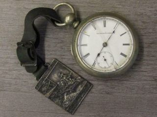 Vintage Antique Heavy Elgin Pocket Watch 1294918 Cracked Face Parts Repair