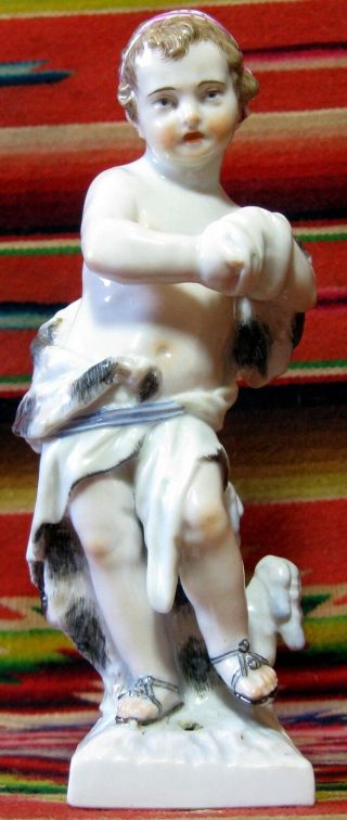 An Antique Scarce Kpm Royal Berlin German Porcelain Figurine