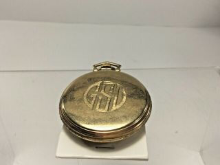 Antique,  Elgin,  15J,  10K gold filled,  Ornate Open Face Pocket Watch,  Parts Only 5