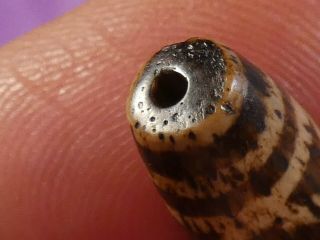 ANCIENT PUMTEK PYU BEAD  4 ZIG ZAG TIGER 