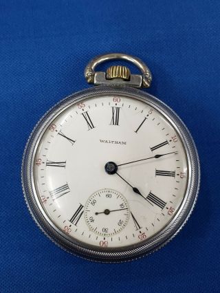 Vintage 18 Size Waltham Pocketwatch 15 Jewel Grade 820 - Runs