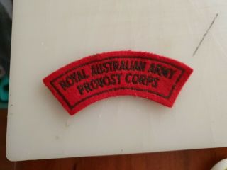 Australian Cloth Shoulder Title: Royal Australian Army Provost Corps.