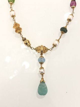 Seaman Schepps Multistone Necklace/Lariat/Bracelet 8