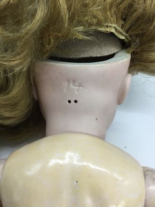 Antique Germany Bisque Head Doll Composition Body Jointed 20 