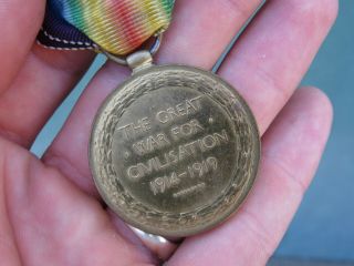 WWI Victory Medal 38102 P.  T.  E.  W.  O.  Jones Welsh Reg 4