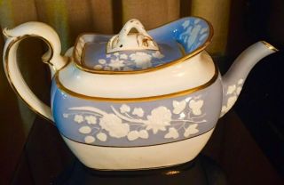 Museum Piece Rare Antique English Early Spode Tea Pot Teapot C1820 Red Mark 2036