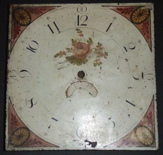 Untouched Longcase 30 Hour 12 " Clock Dial And Movement For Restoration