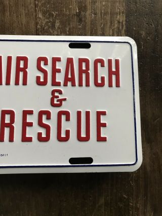 Air Search & Rescue USAF Auxiliary License Plate Civil Air Patrol St.  College,  Pa 3