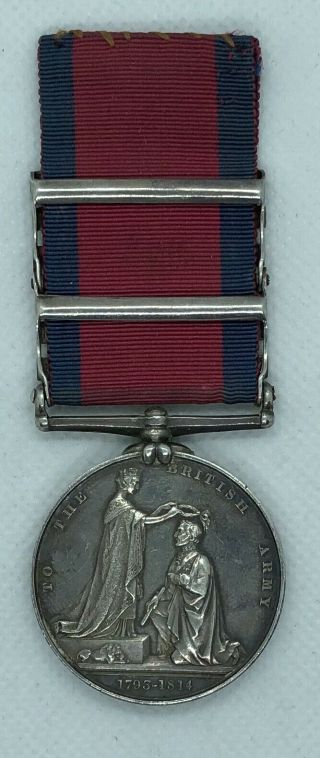 Military General Service Medal King ' s German Legion 1st Light Battalion 6 Clasps 2